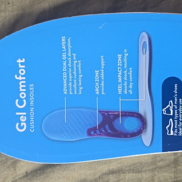 Walgreens Men's Gel Comfort Cushion Insoles, Size 7-13, 1.0 pr - Picture 7 of 13